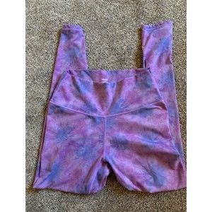 Mipaws tiedyed leggings yoga  wide waistband tummy control Large